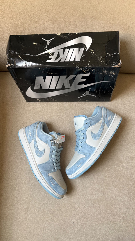 کفش نایک دانک لو بلو پیسلی زنانه |مردانه| Nike Dunk Low Blue Paisley